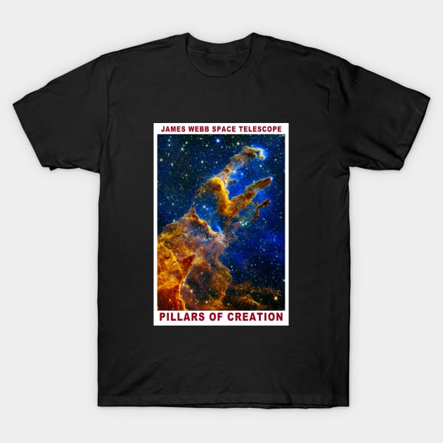 JWST Pillars of Creation T-Shirt by RockettGraph1cs